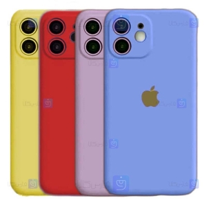 قاب سیلیکونی Apple iPhone 12 مدل محافظ لنز دار