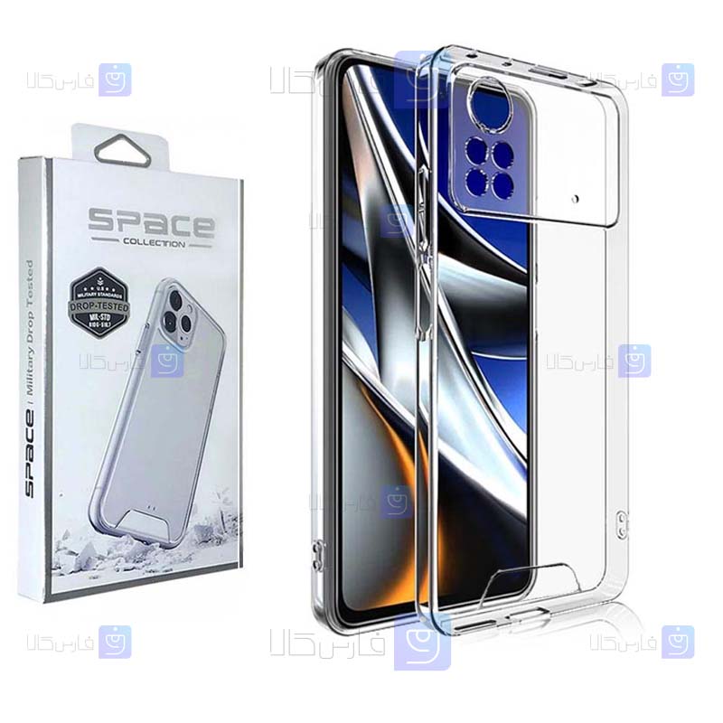 قاب پشت کریستالی Xiaomi Poco X4 Pro 5G مدل Space Collection با محافظ لنز