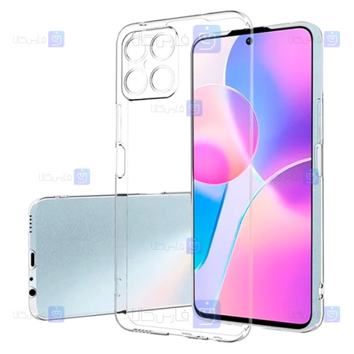 قاب گوشی Honor X8 مدل پشت کریستالی محافظ لنزدار