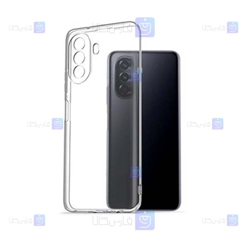 قاب گوشی Huawei Nova Y70 مدل پشت کریستالی محافظ لنزدار