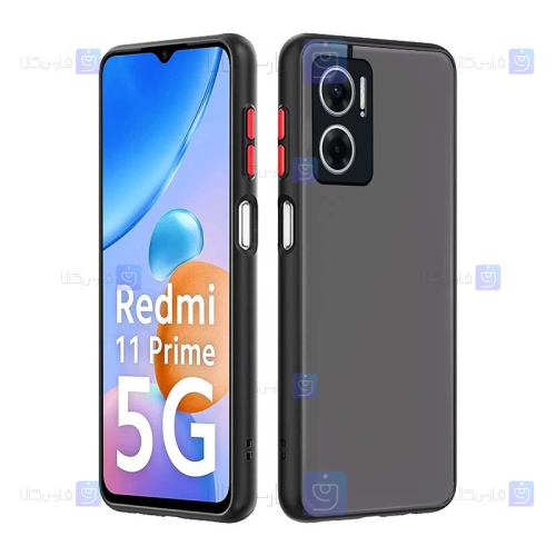کاور پشت مات Xiaomi Redmi 11 Prime 5G مدل محافظ لنزدار