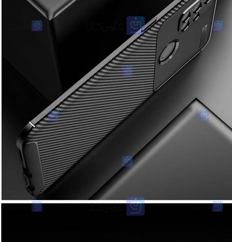 قاب گوشی Oneplus Nord N10 5G مدل Auto Focus Fiber Carbon