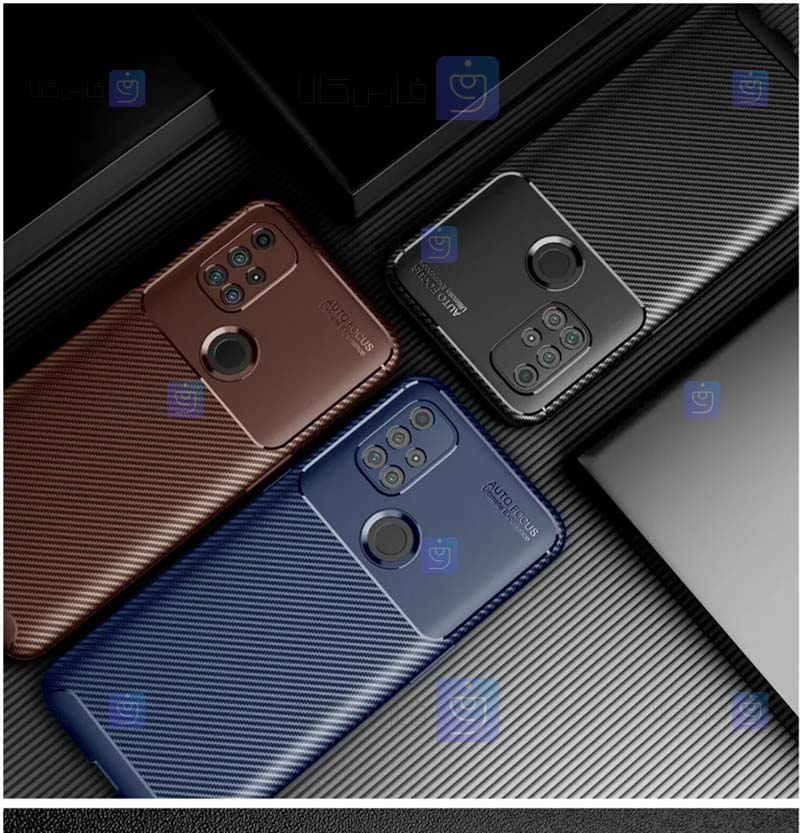 قاب گوشی Oneplus Nord N10 5G مدل Auto Focus Fiber Carbon