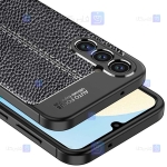 قاب طرح چرم محافظ لنز دار Samsung Galaxy A34 5G مدل Auto Focus