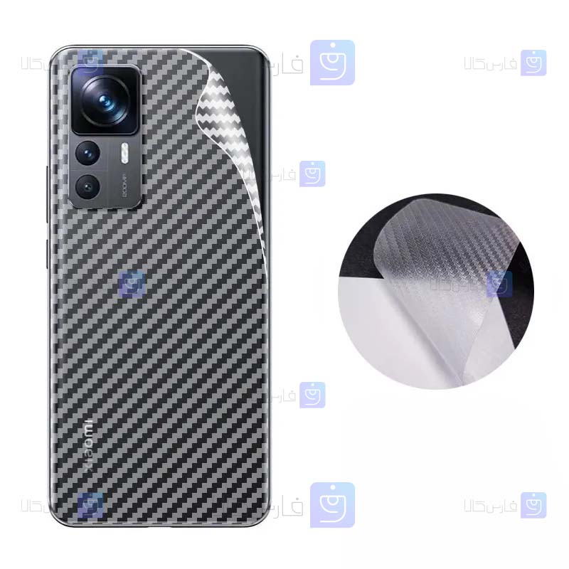 برچسب پشت Xiaomi 12T مدل کربنی