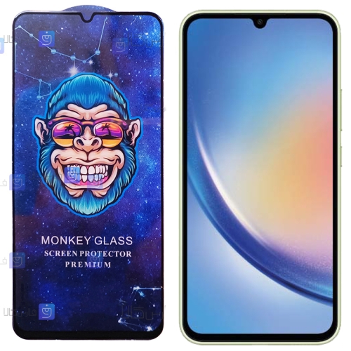 گلس فول گوشی Samsung Galaxy A34 5G مدل Monkey Premium