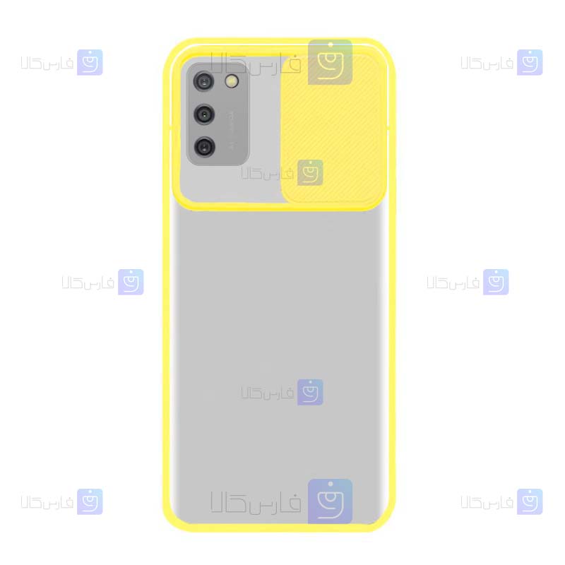 قاب گوشی Samsung Galaxy A02s مدل پشت مات لنز کشویی