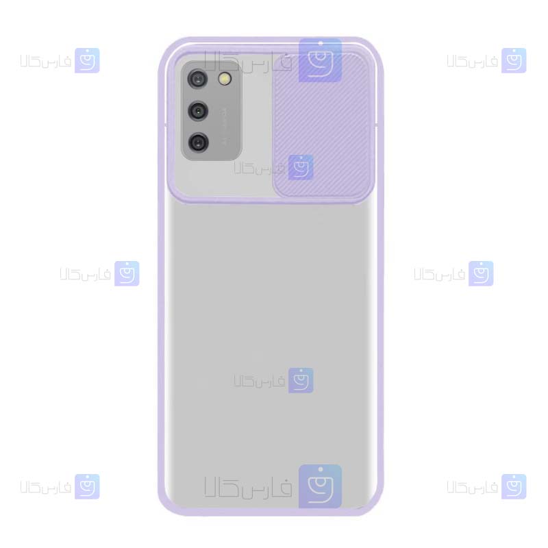 قاب گوشی Samsung Galaxy A03s مدل پشت مات لنز کشویی