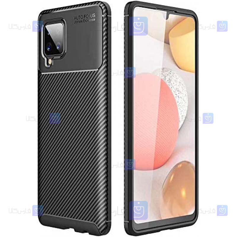 قاب گوشی Samsung Galaxy A12 مدل Auto Focus Fiber Carbon