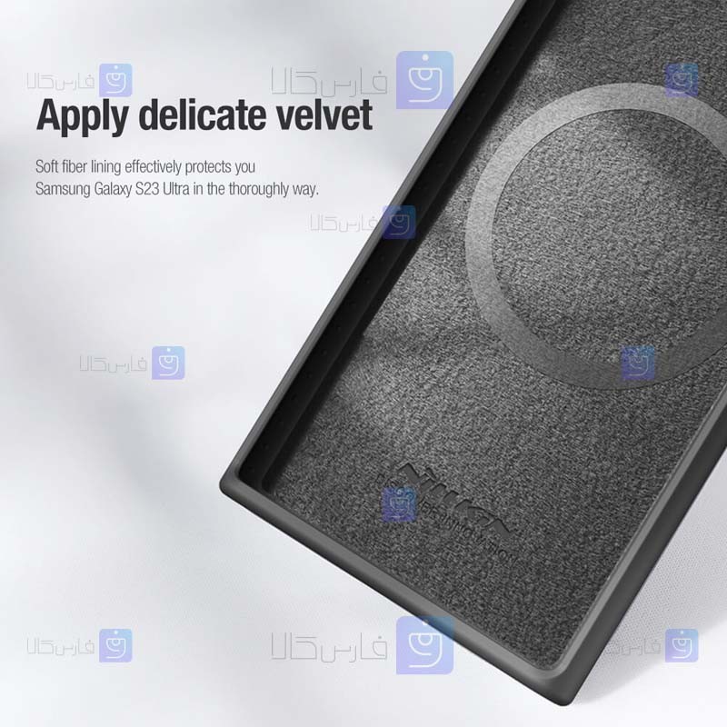 قاب نیلکین Samsung Galaxy S23 Ultra مدل CamShield Silky Magnetic silicon