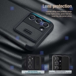 کیف چرمی پارچه ای نیلکین Samsung Galaxy S23 Plus مدل Qin Pro Plain Leather Cloth case