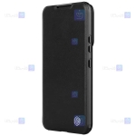 کیف چرمی پارچه ای نیلکین Samsung Galaxy S23 Plus مدل Qin Pro Plain Leather Cloth case