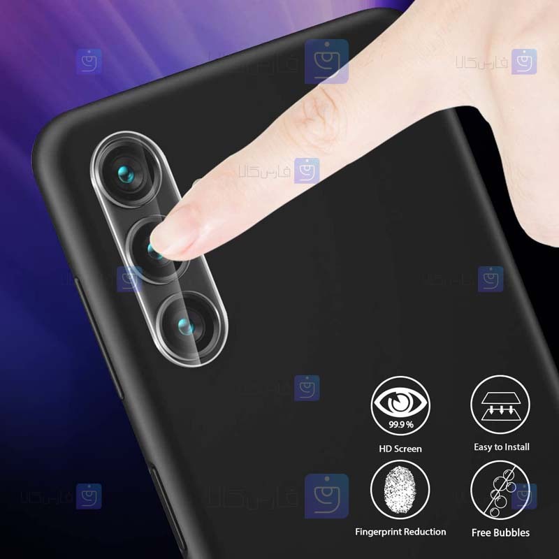 محافظ لنز شیشه ای Samsung Galaxy A14 4G مدل 3D
