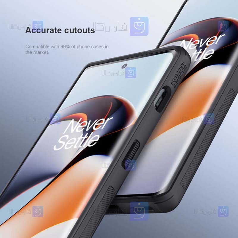 محافظ صفحه دو تایی نیلکین OnePlus Ace 2 مدل Impact Resistant Curved Film
