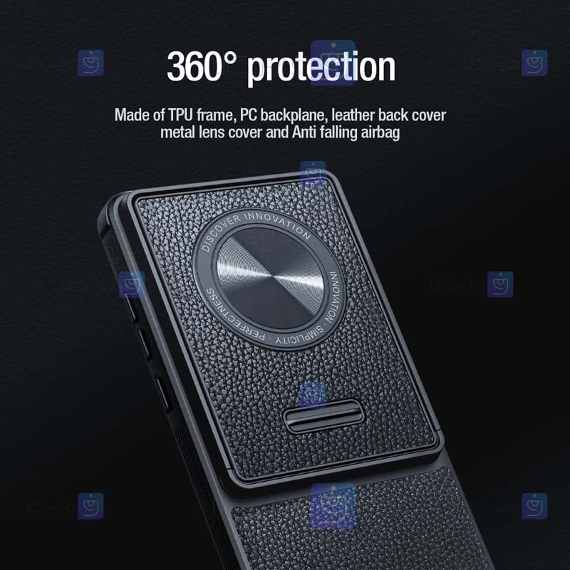 قاب چرمی نیلکین Huawei Mate 50 Pro مدل Premium Leitz S