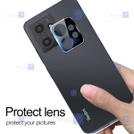 محافظ لنز شیشه ای Xiaomi Redmi Note 12 4G مدل حاشیه دار