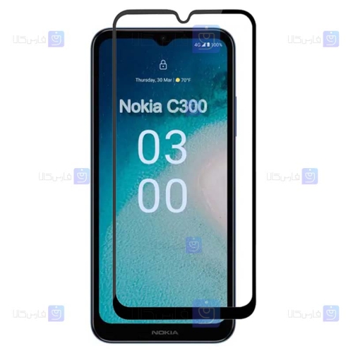 گلس گوشی Nokia C300 مدل تمام صفحه