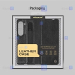 کیف چرمی نیلکین Samsung Galaxy Z Fold 5 5G مدل Aoge Leather