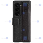 کیف چرمی نیلکین Samsung Galaxy Z Fold 5 5G مدل Aoge Leather