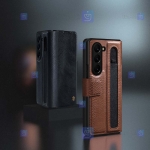 کیف چرمی نیلکین Samsung Galaxy Z Fold 5 5G مدل Aoge Leather