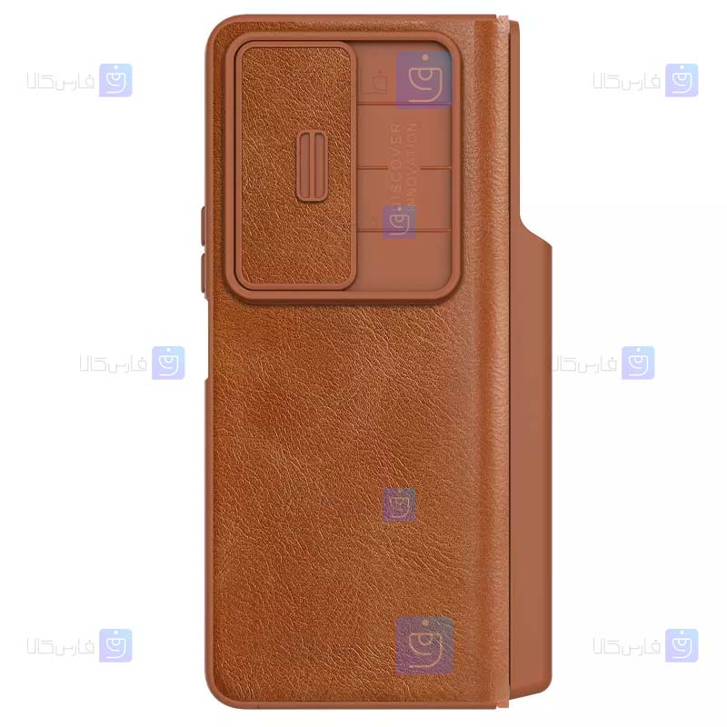کیف چرمی نیلکین Samsung Galaxy Z Fold 4 5G مدل Qin Pro