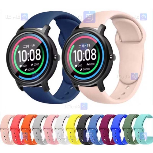 بند سیلیکونی ساعت هوشمند شیائومی Xiaomi MiBro Air Watch مدل دکمه‌ای