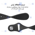 بند سیلیکونی ساعت هوشمند شیائومی Xiaomi Mibro X1 مدل دکمه‌ای