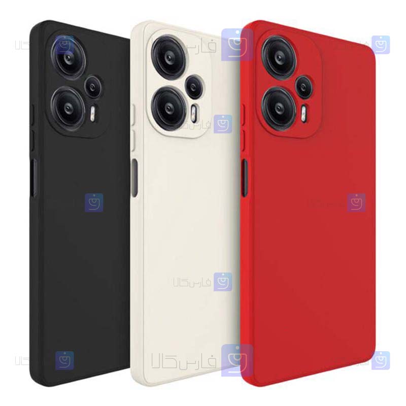 قاب سیلیکونی Xiaomi Poco F5 مدل محافظ لنز دار