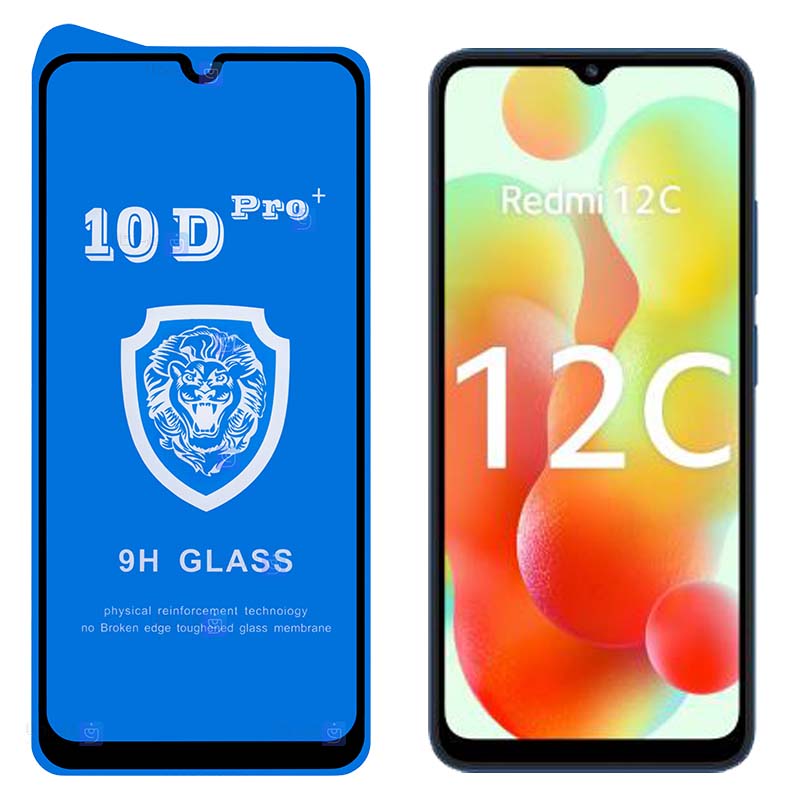 گلس فول Xiaomi Redmi 12C مدل 10D Pro