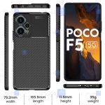 قاب گوشی Xiaomi Poco F5 مدل Auto Focus Fiber Carbon