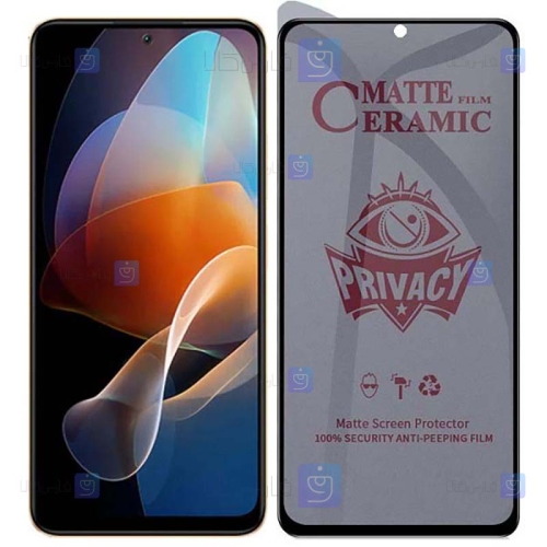 محافظ صفحه گوشی Xiaomi Redmi Note 12R Pro مدل سرامیکی حریم شخصی