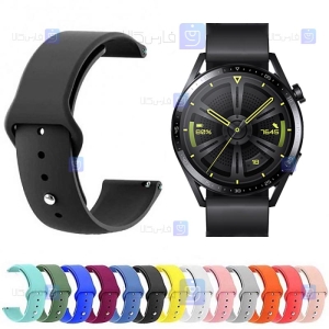بند سیلیکونی ساعت هوشمند هواوی Huawei Watch GT 3 46mm مدل دکمه‌ای