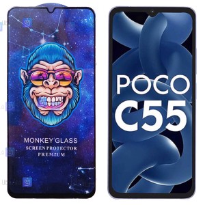 گلس فول گوشی Xiaomi Poco C55 مدل Monkey Premium