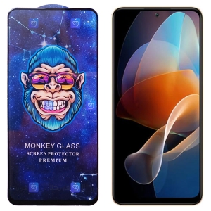 گلس فول گوشی Xiaomi Redmi Note 12R Pro مدل Monkey Premium
