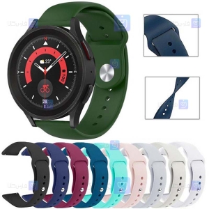 بند سیلیکونی ساعت هوشمند Samsung Galaxy Watch 5 Pro مدل دکمه‌ای