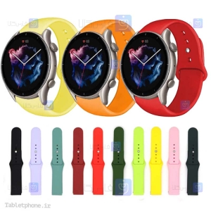 بند سیلیکونی ساعت هوشمند شیائومی Xiaomi Amazfit GTR 3 Pro مدل دکمه‌ای