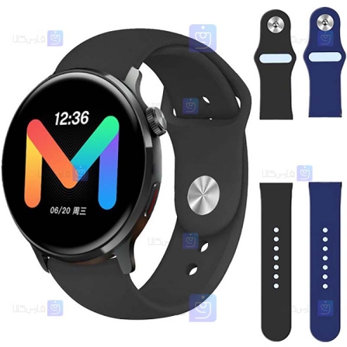 بند سیلیکونی ساعت هوشمند شیائومی Xiaomi Mibro Lite 2 مدل دکمه‌ای