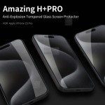 گلس نیلکین Apple iPhone 15 Pro مدل H+ Pro