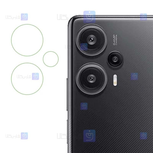 محافظ لنز Xiaomi Redmi Note 12 Turbo مدل شیشه ای