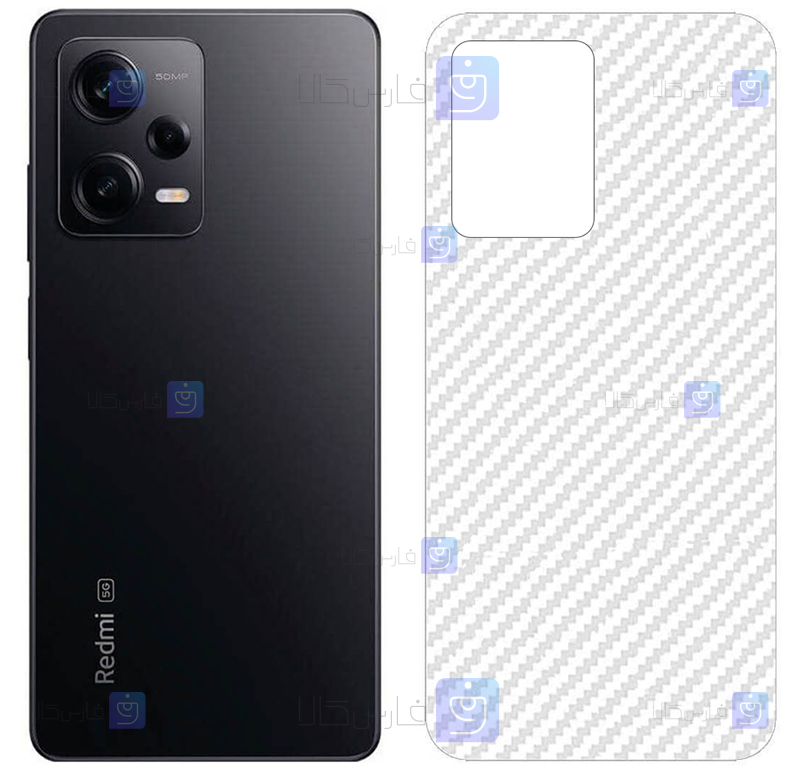 برچسب پشت Xiaomi Redmi Note 12 Pro 5G مدل کربنی
