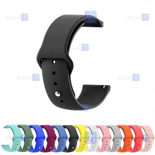 بند سیلیکونی ساعت هوشمند هواوی Huawei Watch 1 مدل دکمه‌ای