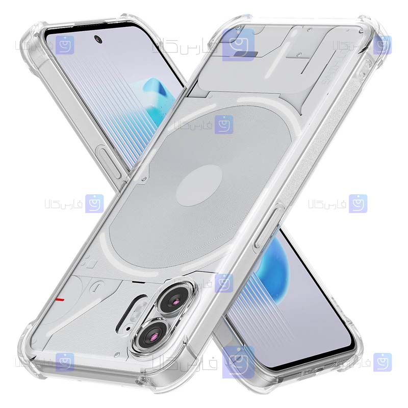 قاب ژله ای Nothing Phone 2 مدل کپسولی محافظ لنز دار