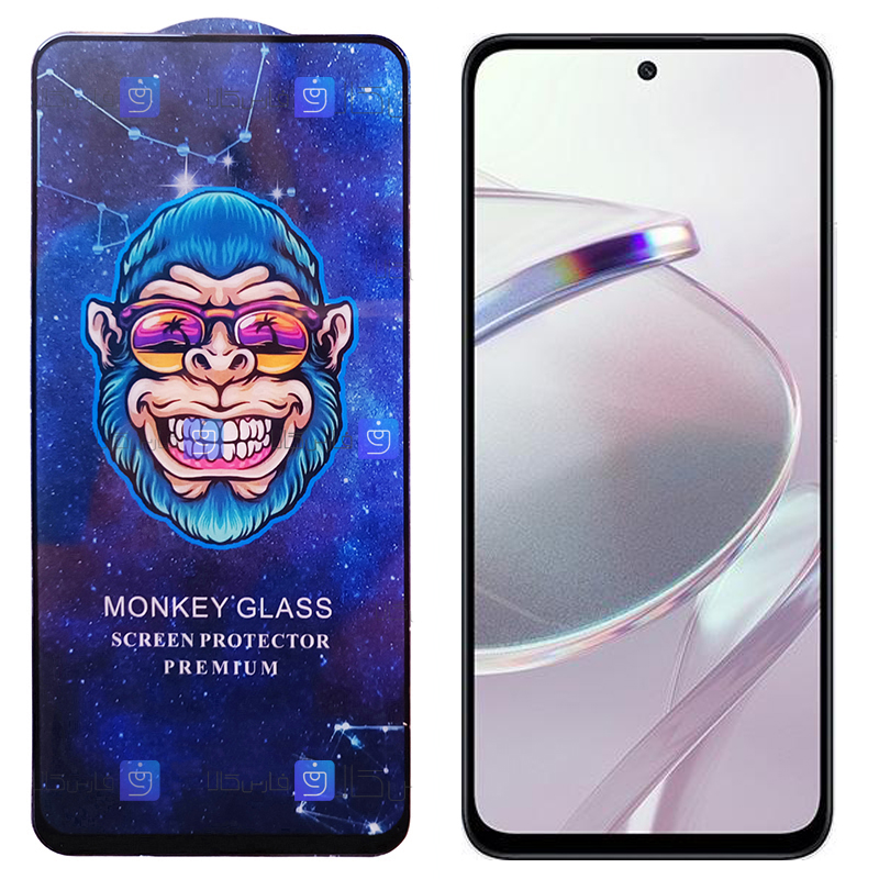 گلس فول گوشی Xiaomi Redmi 12 5G مدل Monkey Premium