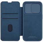 کیف چرمی پارچه ای نیلکین آیفون 15 پرو مکس مدل Qin Pro Plain Leather Cloth case