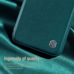 کیف چرمی پارچه ای نیلکین آیفون 15 پرو مکس مدل Qin Pro Plain Leather Cloth case