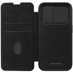 کیف چرمی پارچه ای نیلکین آیفون 15 پرو مکس مدل Qin Pro Plain Leather Cloth case