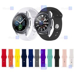 بند سیلیکونی ساعت هوشمند سامسونگ Samsung Galaxy Watch 3 45mm مدل دکمه‌ای