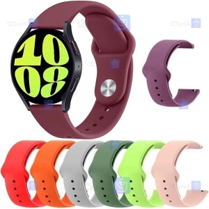 بند سیلیکونی ساعت هوشمند سامسونگ Samsung Galaxy Watch 6 40mm مدل دکمه‌ای