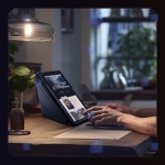 کیف محافظ لنزدار نیلکین Samsung Galaxy Tab S9 مدل Bumper Leather Pro