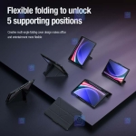 کیف محافظ لنزدار نیلکین Samsung Galaxy Tab S9 مدل Bumper Leather Pro